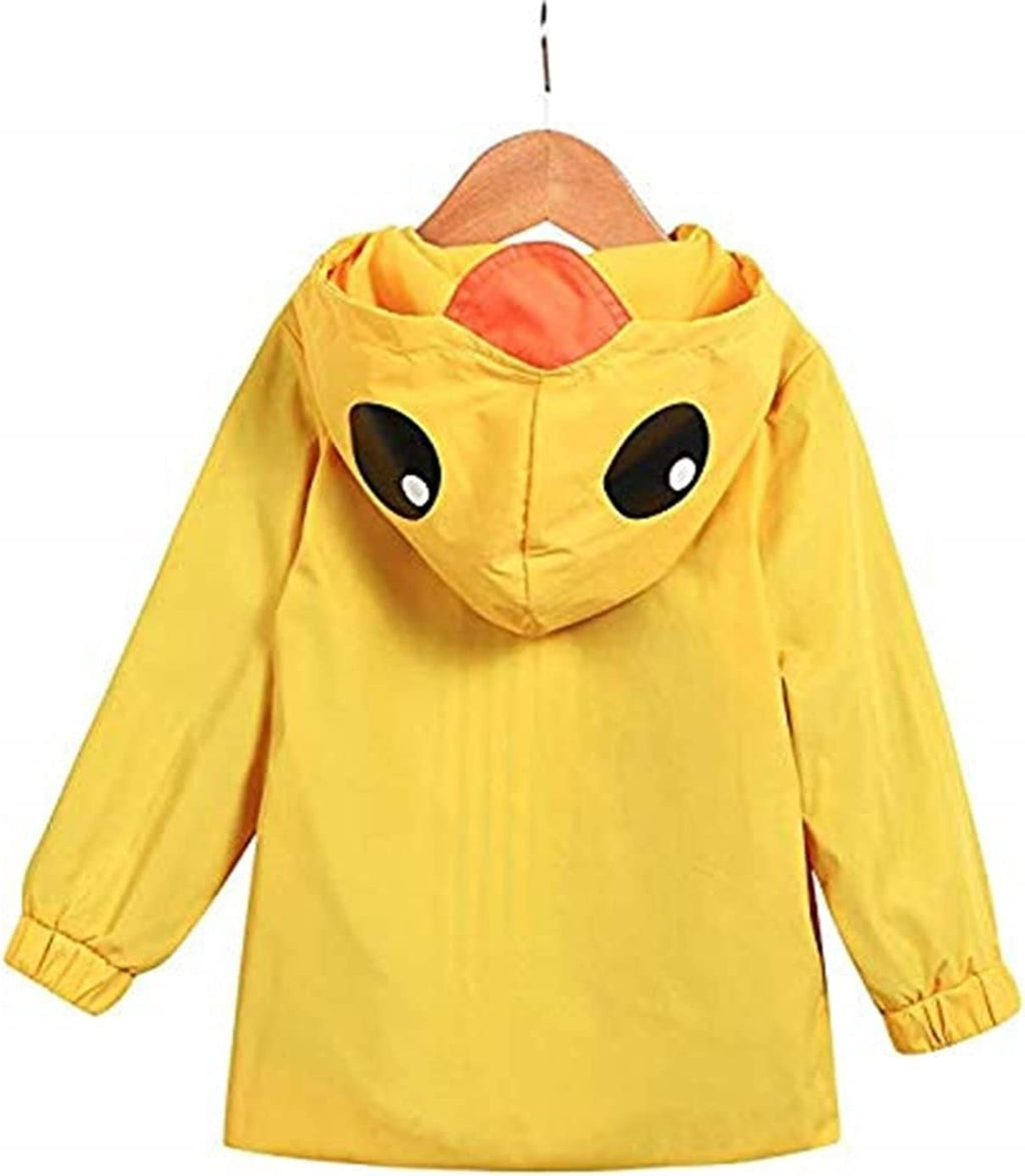 Toddler Duck Raincoat — Cute Cartoon Waterproof Hooded Jacket (1–5 Years)