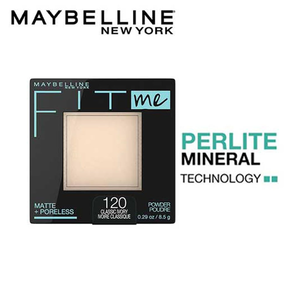 Fit Me Matte + Poreless Pressed Face Powder – Makeup & Setting Powder, Classic Ivory