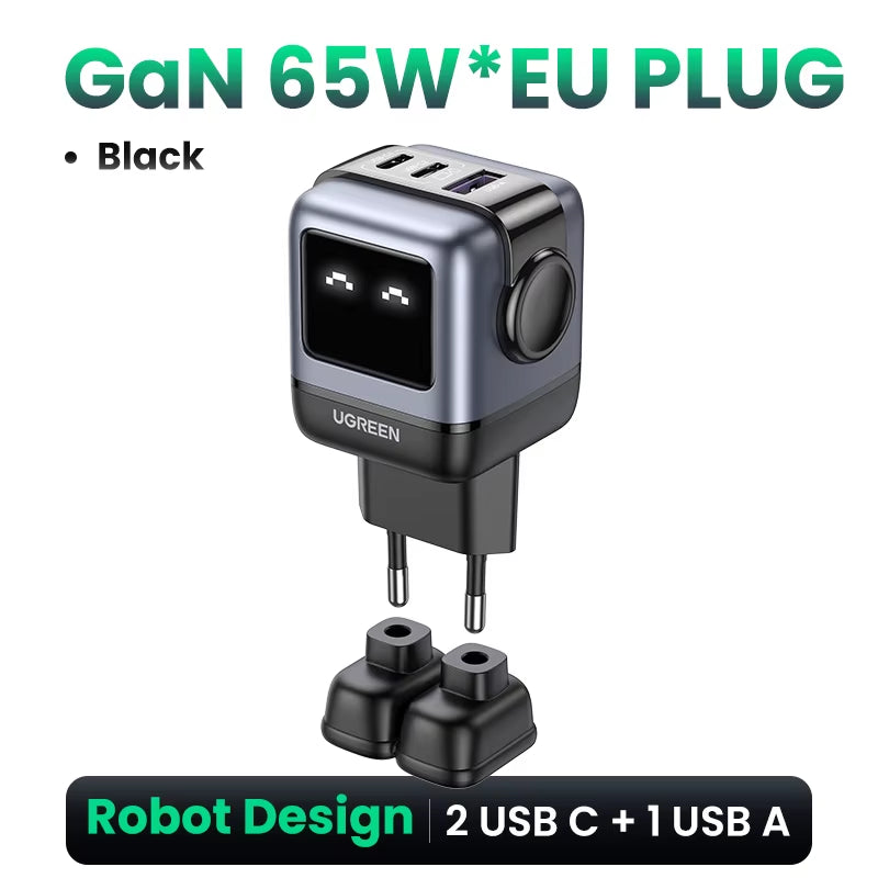 65W GaN PD Fast Charger for Mobile and Laptop – Uno Robot Design