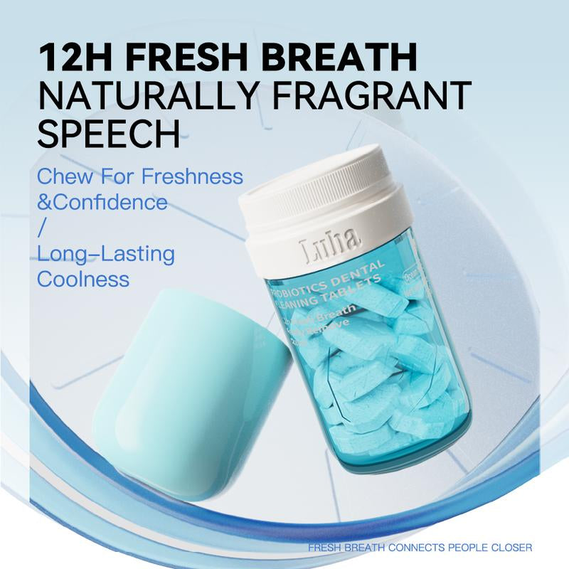 LUHA Probiotics & Pearl Powder Toothpaste – Fluoride-Free, Whitening, Eco-Friendly, Long-Lasting Fresh Breath