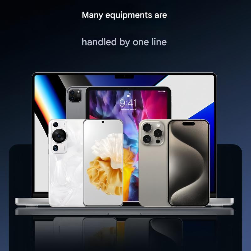 Basemo Invisible Holder Charger – 240W Super Fast Charging 2-in-1 Cable & Phone Stand