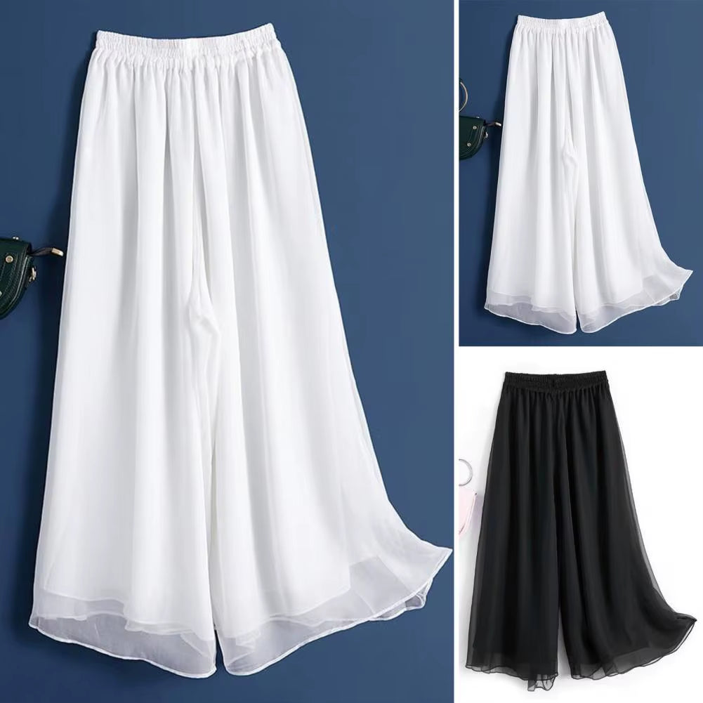 Women’s Classical Dance Pants – Elegant Elastic-Waist Practice Trousers for Modern & Ethnic Dance