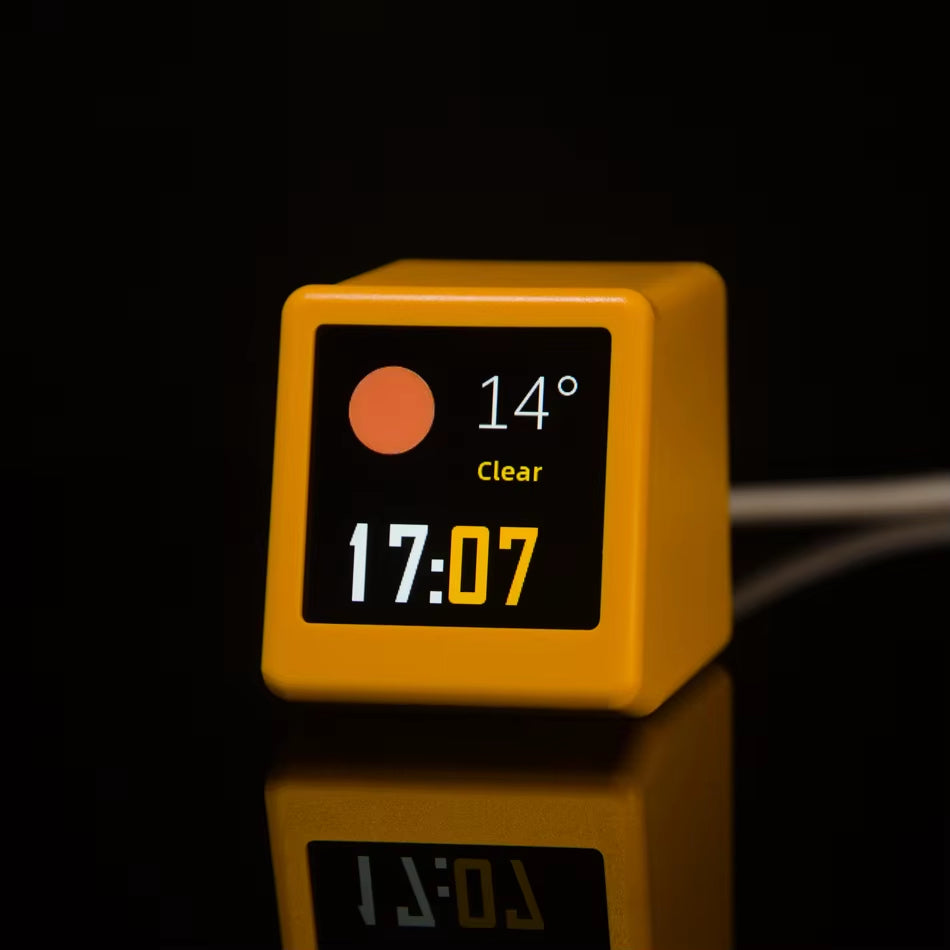 Ultra Smart WIFI Weather Station Clock – Desktop Bedside Display with Photo Album & GIF Animation