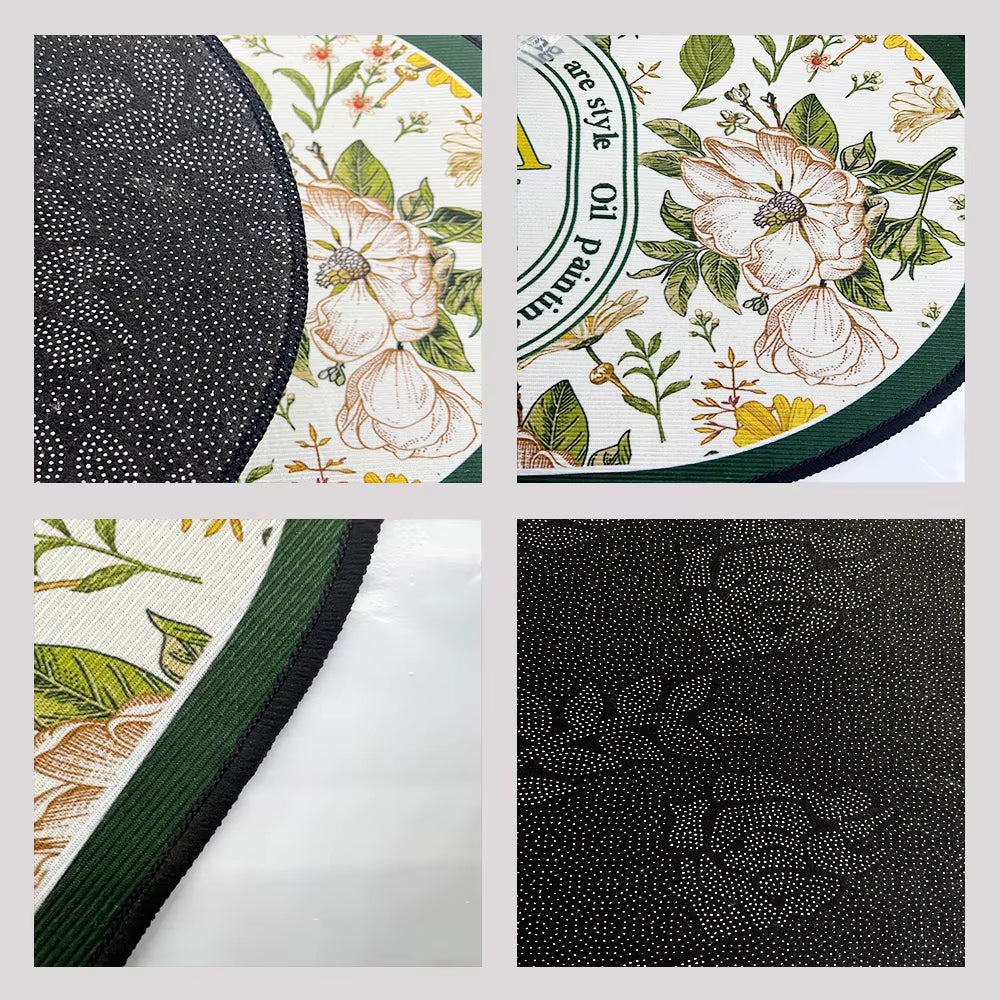 Non-Slip Kitchen Mat – Long Crystal Velvet Rug, Absorbent Floor Mat for Living Room & Bedroom