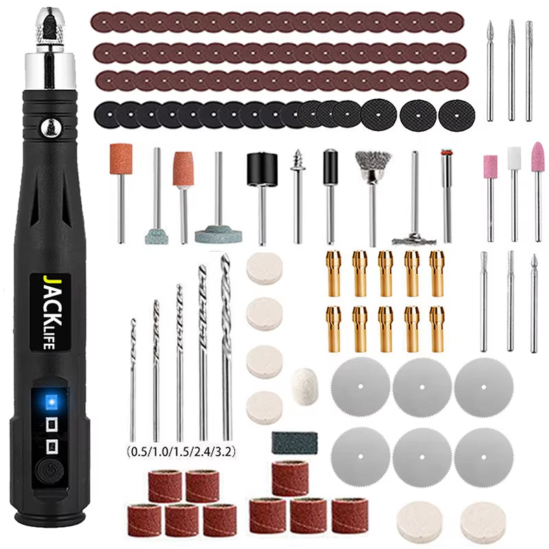 JANGKLIFE Electric Drill Grinder Engraver Pen Grinder Mini Drill Electric Rotary Tool Grinding Machine
