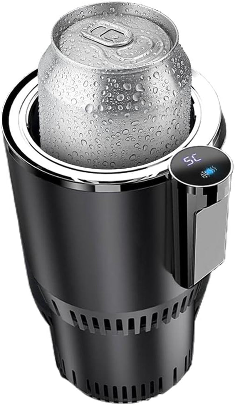 2-in-1 Car Cup Warmer and Cooler – Smart Heating & Cooling Mug Holder (Black)