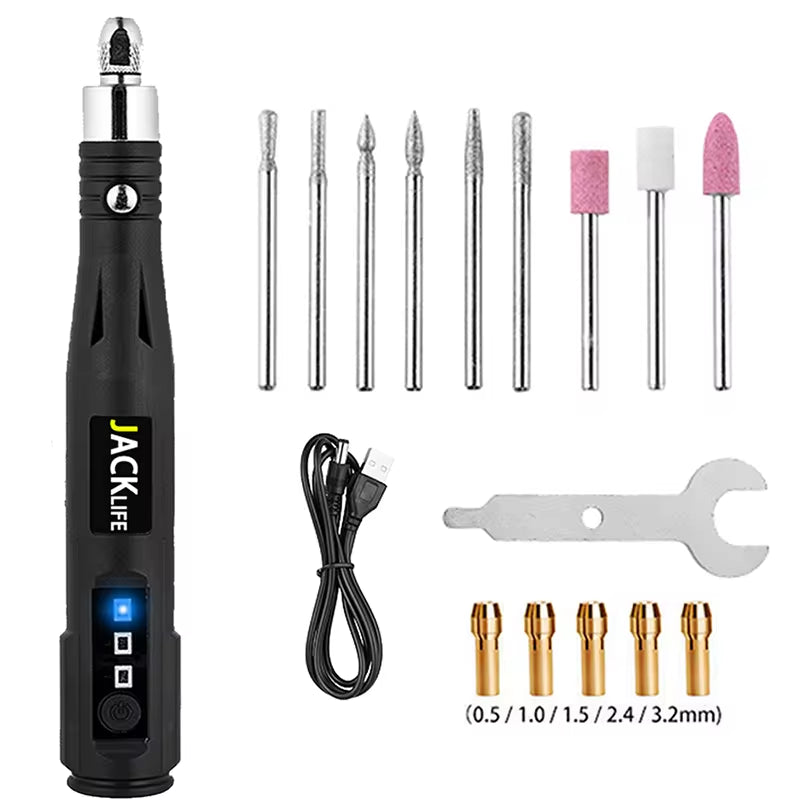 JANGKLIFE Electric Drill Grinder Engraver Pen Grinder Mini Drill Electric Rotary Tool Grinding Machine