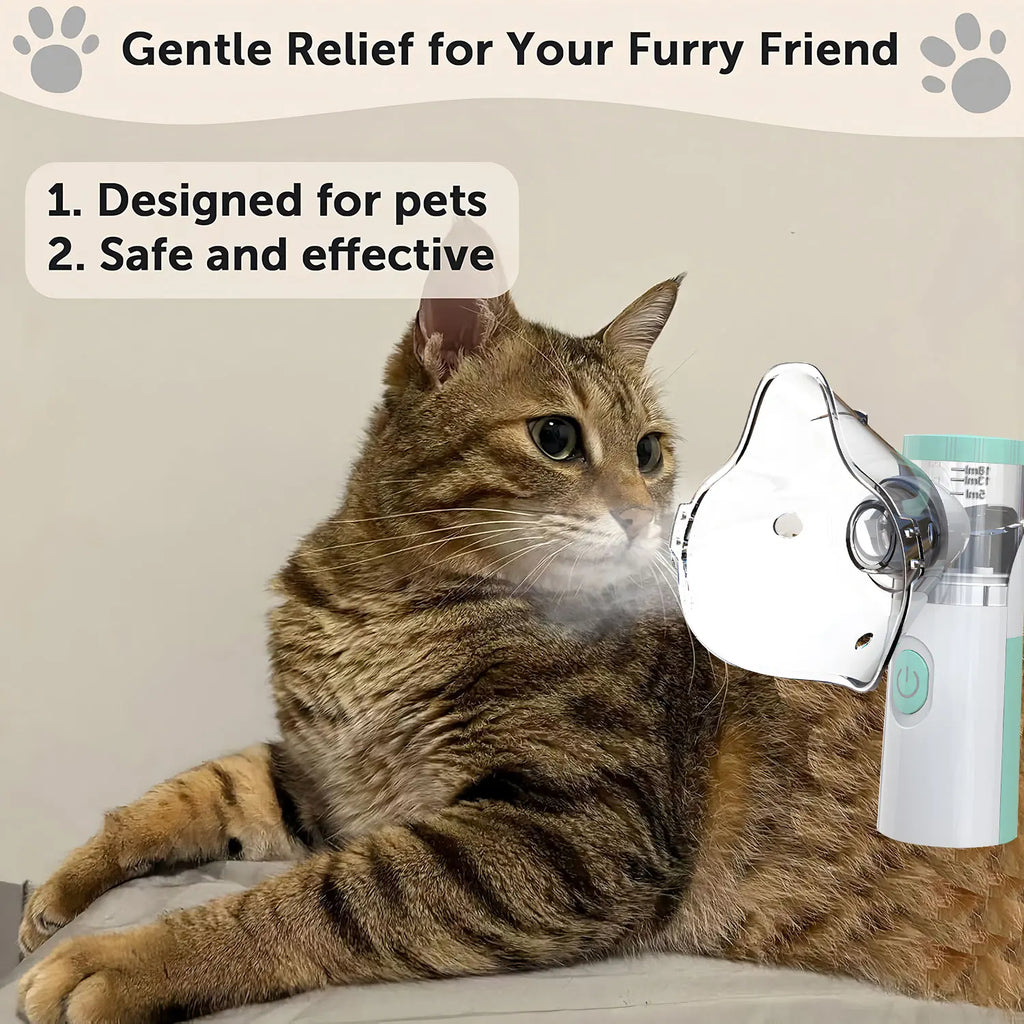 Portable Pet Nebulizer Machine – Silent Medical Atomizer & Inhaler