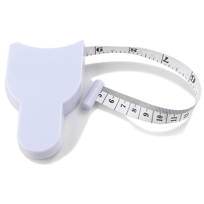 Body Measuring Tape 60 Inch, White,3D Automatic Lock for Accurate Waist/Hip Measurements