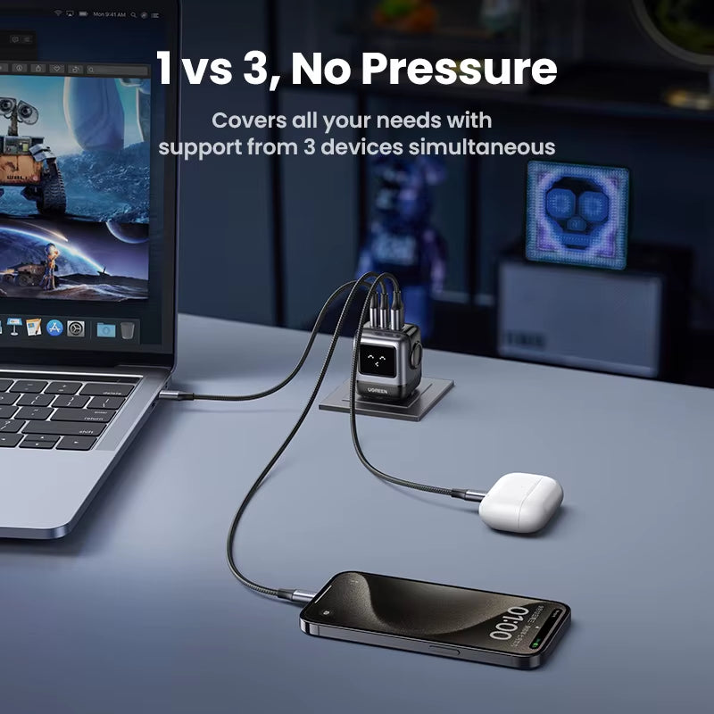 65W GaN PD Fast Charger for Mobile and Laptop – Uno Robot Design