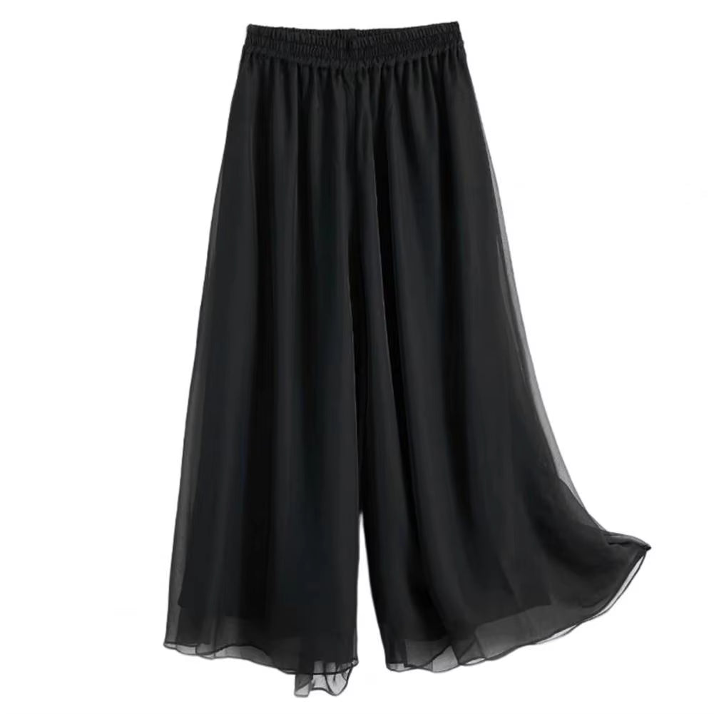 Women’s Classical Dance Pants – Elegant Elastic-Waist Practice Trousers for Modern & Ethnic Dance