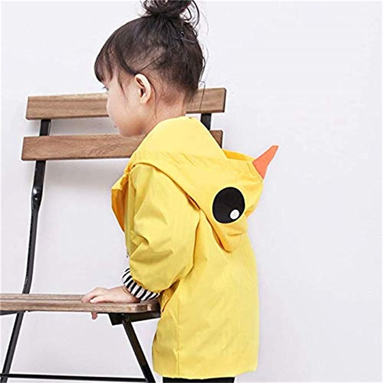 Toddler Duck Raincoat — Cute Cartoon Waterproof Hooded Jacket (1–5 Years)
