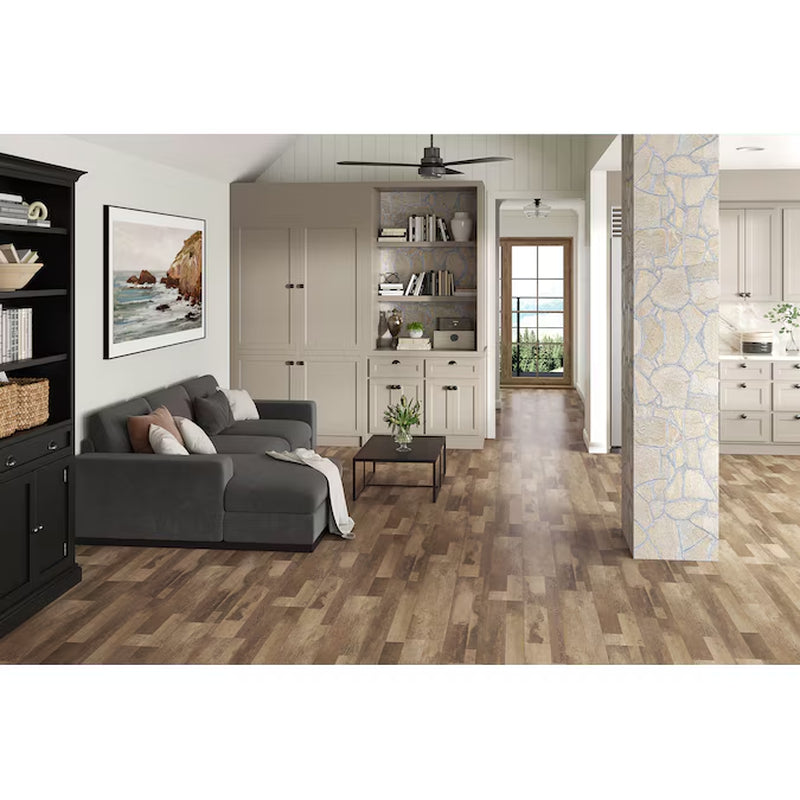 Luxury Vinyl Flooring – Russet Waterproof Planks, 12-Mil, 18.78 Sq Ft per Box