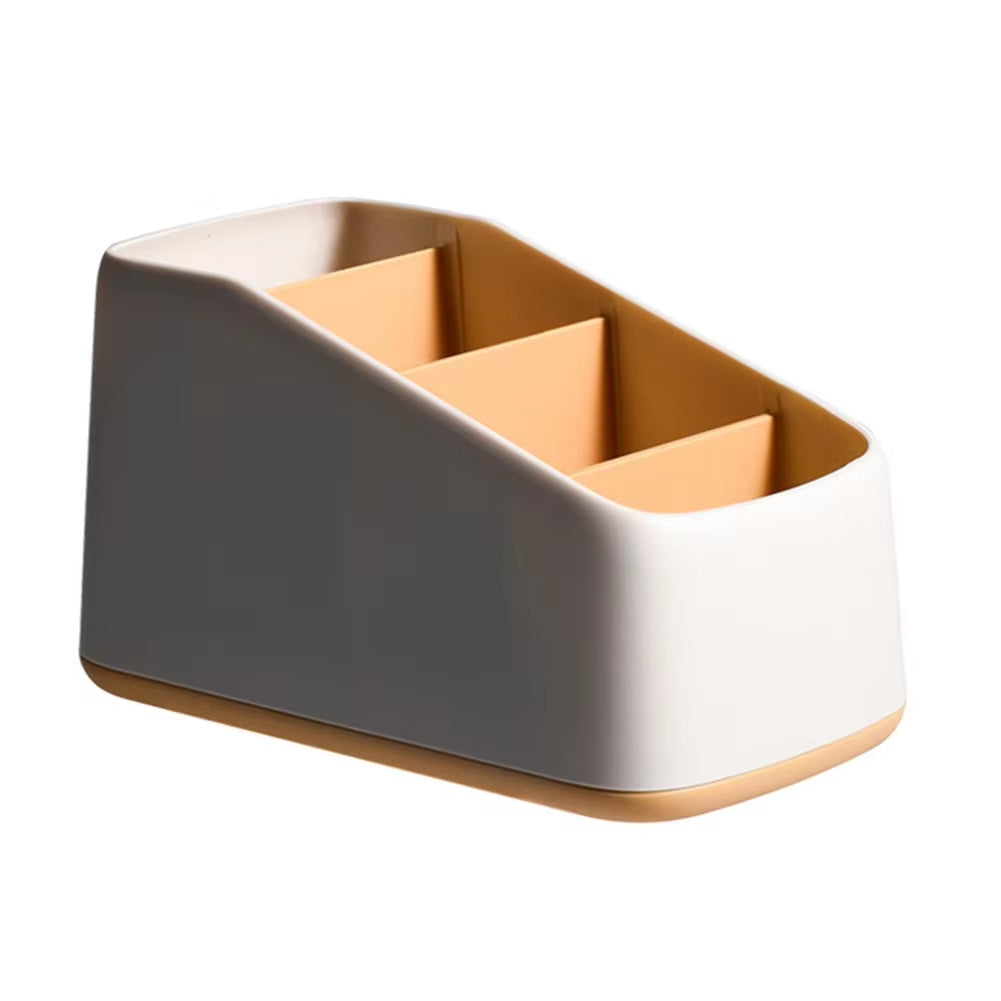 Multi-Functional Remote & Phone Organizer – 4-Slot Desktop Storage Box for Home & Hotel
