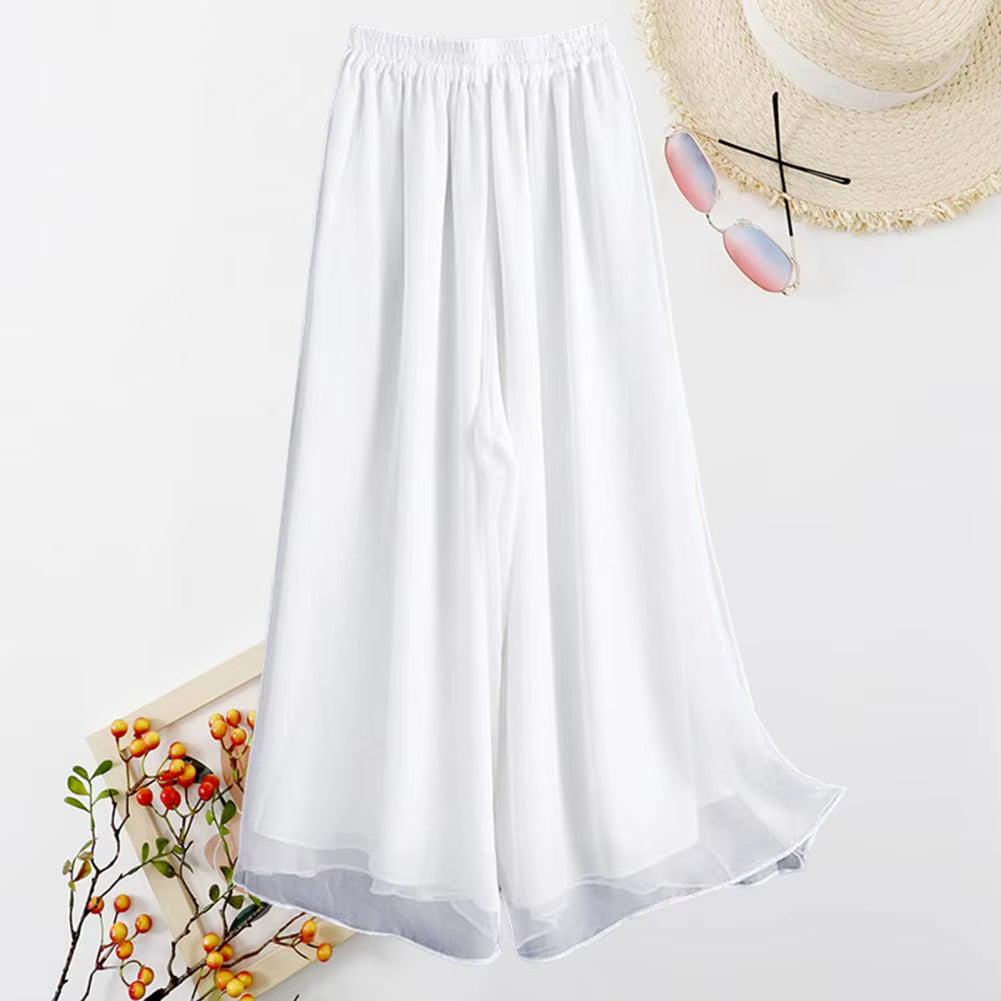 Women’s Classical Dance Pants – Elegant Elastic-Waist Practice Trousers for Modern & Ethnic Dance