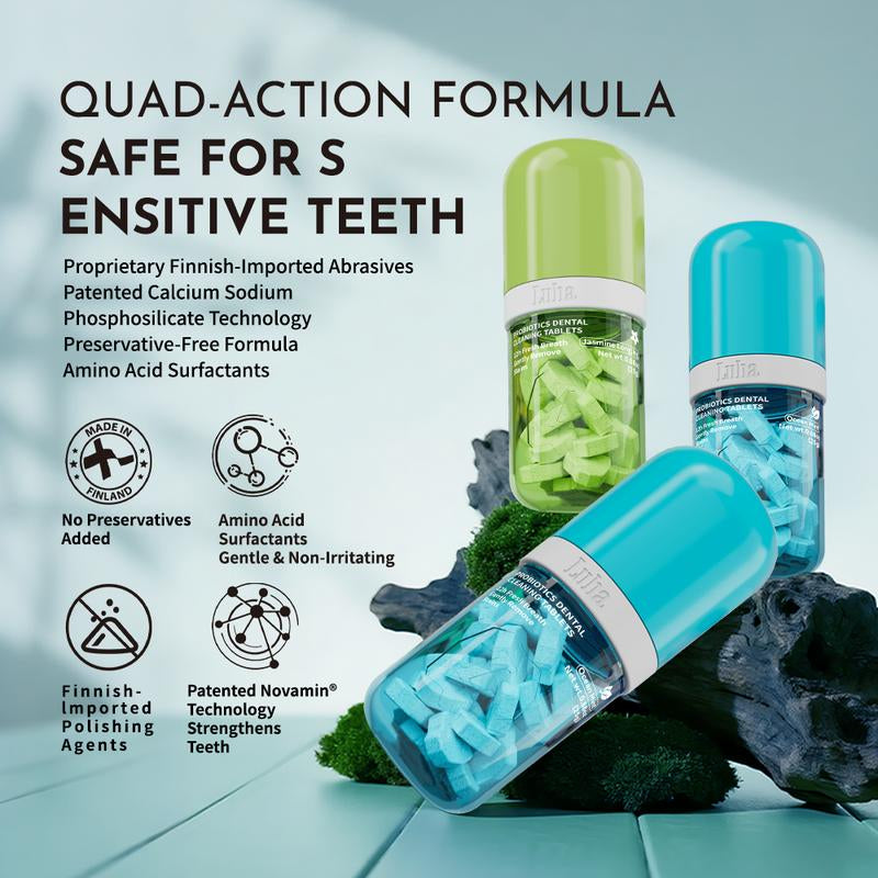 LUHA Probiotics & Pearl Powder Toothpaste – Fluoride-Free, Whitening, Eco-Friendly, Long-Lasting Fresh Breath