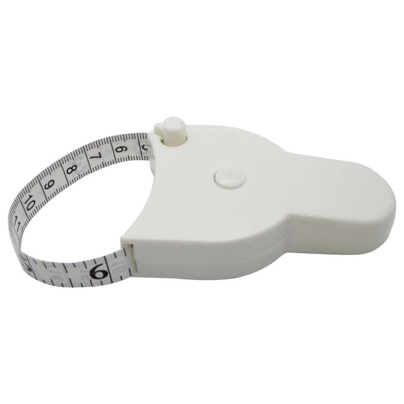 Body Measuring Tape 60 Inch, White,3D Automatic Lock for Accurate Waist/Hip Measurements